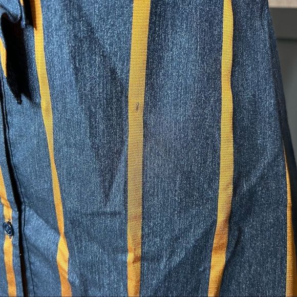 Exaggerated Ruffle Striped Cotton Top - Picture 9 of 10